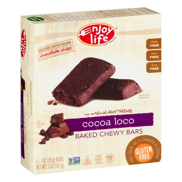 Enjoy Life Enjoy Life Cocoa Loco Chewy Bars, PK30 F00382W Zoro